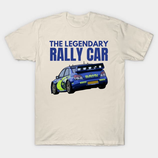 The Legendary Rally car T-Shirt by MOTOSHIFT